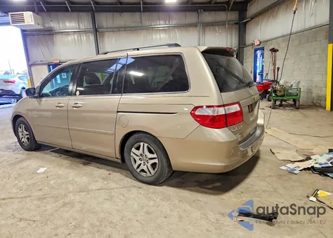 2007 Honda Odyssey Ex z USA, uszkodzony, nr VIN 5FNRL38427B038865